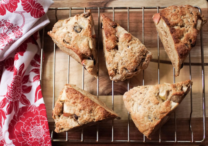 scones pommes et choco santé