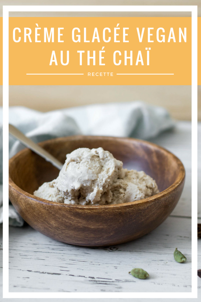 Recette de crème glacée vegan au thé chaï