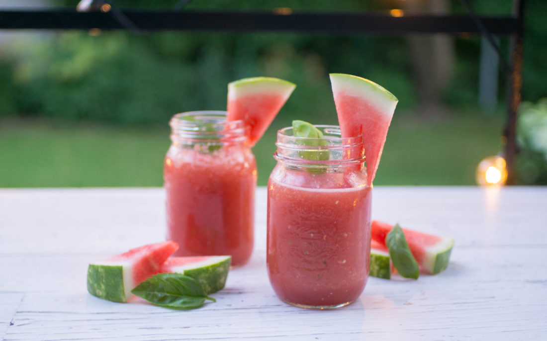 Recette de slush au melon et basilic