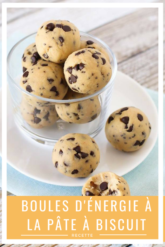 boules d'énergie à la pâte à biscuit