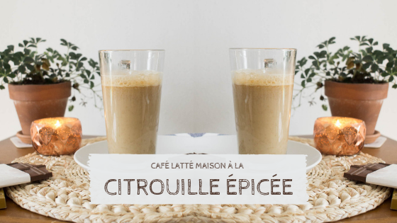 café latté maison à la citrouille épicée